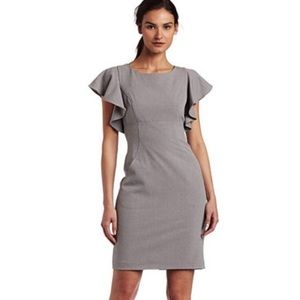 Calvin Klein Flutter Sleeve Sheath Dress + Pockets